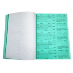 Ticket Book-Square Counter Book-Green Colour 10books